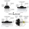 Drill Brush Power Scrubber By Useful Products 5 in W 7 in L Brush, White W-S-542O-QC-DB - alternate 6